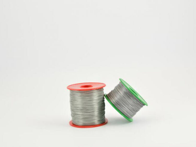 Fil perlé en acier galvanisé Ø 1,26 mm.