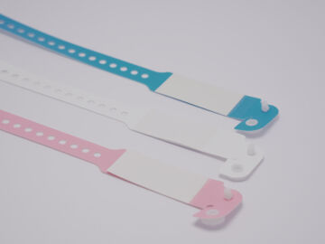 Bracelet hôpital à rabat adulte et moyenne pédiatrie