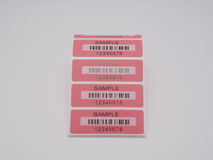 Étiquette Anti-fraude avec transfert