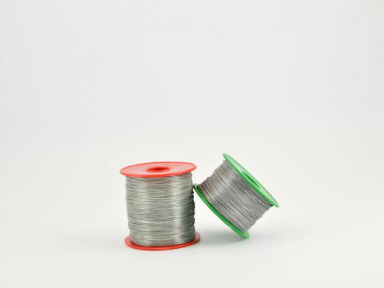 Bobine de fil perlé acier galvanisé (Ø 1.10 mm)